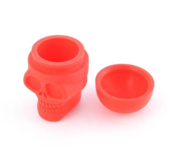 New Silicone Skull Head Smoke Oil Box