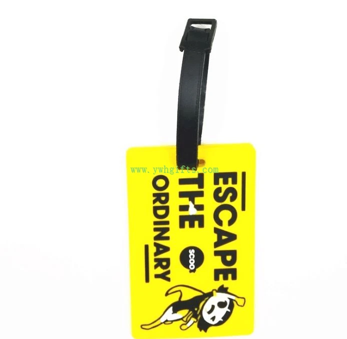 3D Name Logo Pvc Rubber Luggage Tags