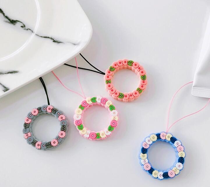 Silicone Rope Custom Phone Lanyard Ring Holder Strap