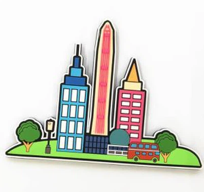 만화 고무 3d 합성 수지 냉장고 자석