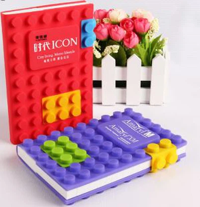 레고 블록 새로운 3D 퍼즐 DIY 장난감 실리콘 노트북