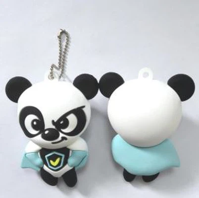 팬더 3D PVC 소프트 키 체인 프로모션 선물 자동차 키 체인