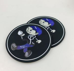 부드러운 PVC 컵 매트 친환경 PVC 코스터 맥주