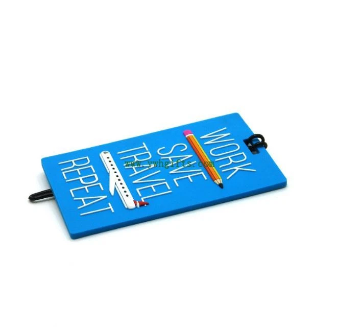 3D PVC Cartoon Luggage Tag Airport Backpack Tags