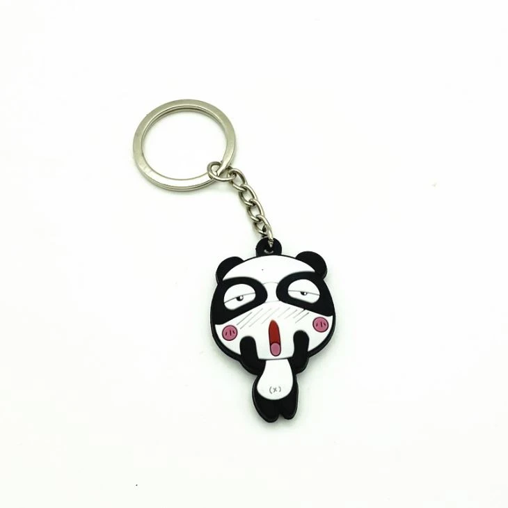 Mini Bee Promotion Gifts Keychain 3D Soft PVC Key Chain Rubber Keyring