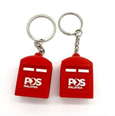 개인화 된 3d Pvc 열쇠 고리 승진 고무 제 2 열쇠 홀더