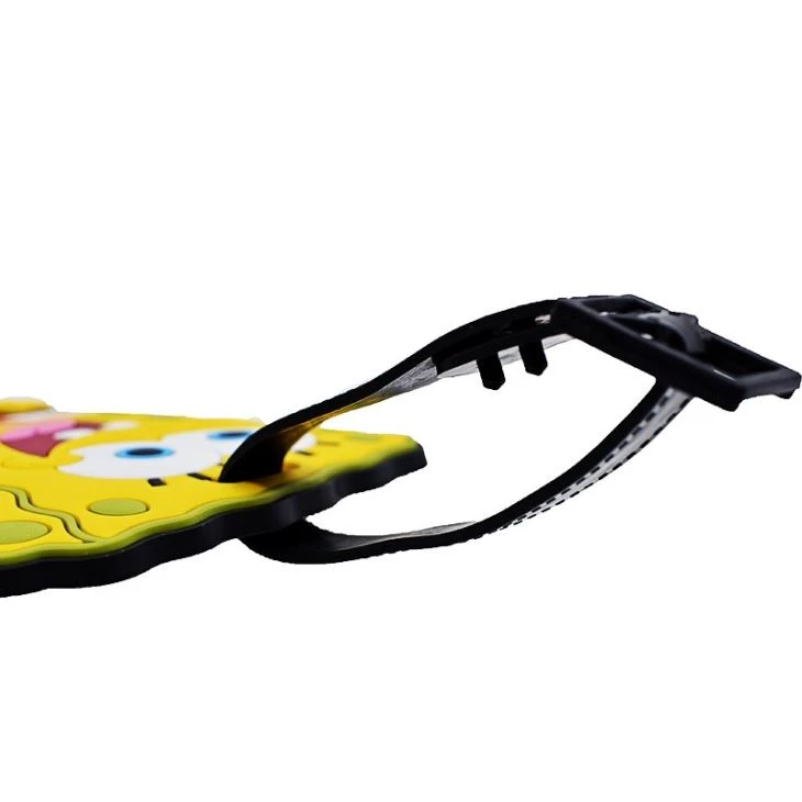 SpongeBob Cartoon Tags Silicone Pvc Luggage Tag