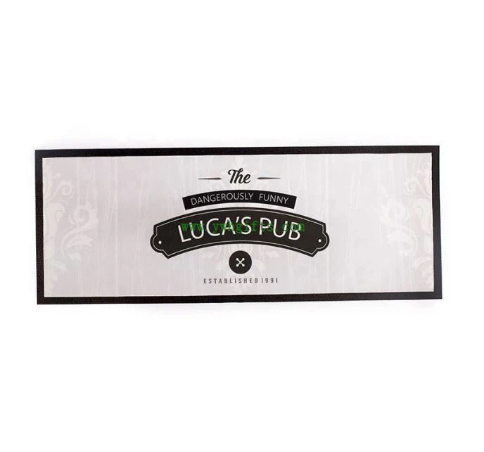 Nitrile Water Absorb Non-woven Drinking Beer Bar Runner Rubber Bar Counter Mat